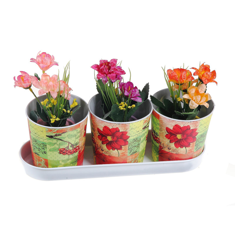 Ensemble de 3 pots à fleurs Jaquelin