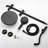 5-Setting Slide Bar Shower System - Matte Black Dual Head 1.8 Gpm Wall Mounted Adjustable Spray Resists Corrosion Hand Included Swivel Spout Handheld Pattern Hose Length 59 In
