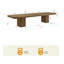Table de salle à manger/conférence Giulia extensible, rectangulaire, plateau en bois massif, 284 cm à 406 cm-513537375