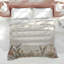 Édredon beige à motif floral-128700519