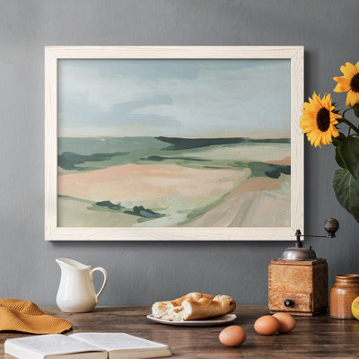 «Pastel Plains I», toile tendue avec châssis rustique