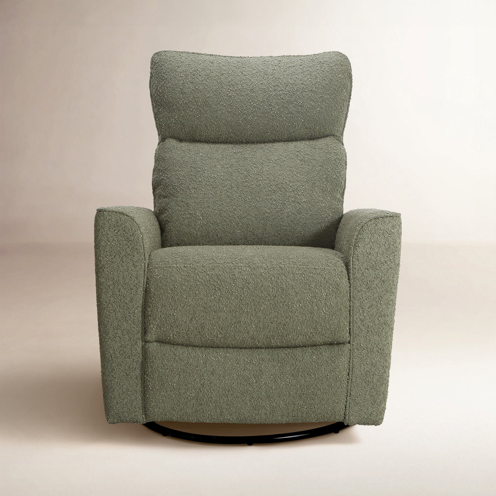 Soho Swivel Glider, Sage Boucle