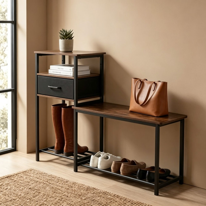 4 Pair Shoe Rack