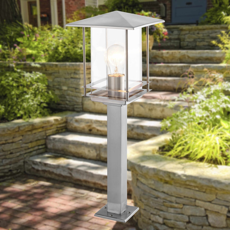 Deller Brushed Stainless Steel Bollard Light