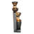 Fountains | 40" High 4-Tier Traditional Water Fountain with LED Lights for Patio Garden Indoor Porch | Resin | Tiered Fountain