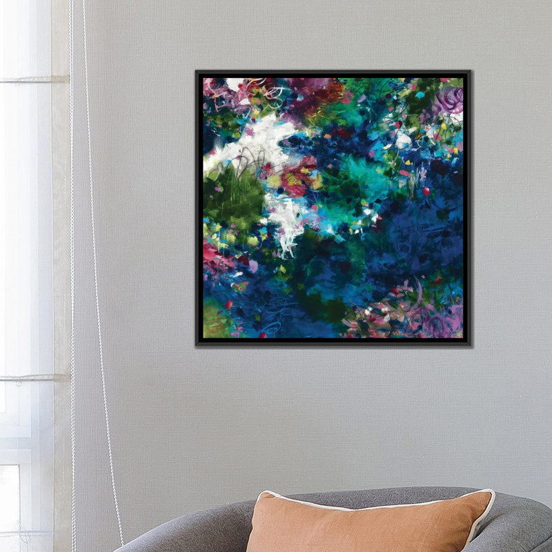 «Now and Forever», reproduction sur toile, H 18 po x l 18 po x P 1,5 po, Toile avec cadre noir, Pas de tapis