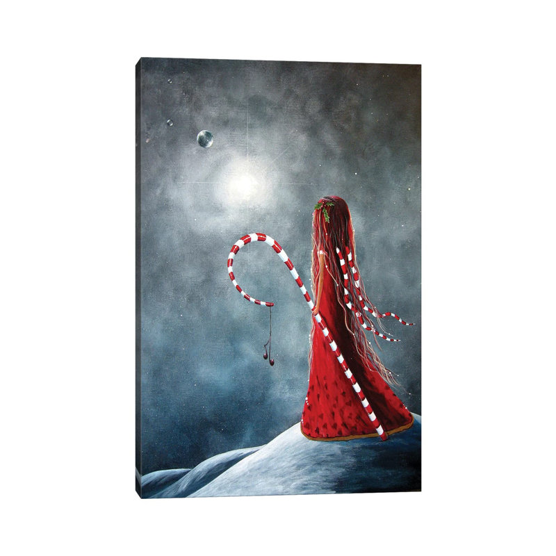 Candy Cane Fairy - Wrapped Canvas Print, 66.04 cm H x 45.72 cm W x 1.91 cm D