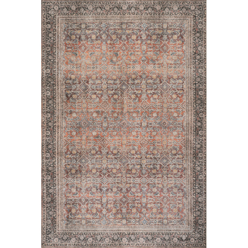Nuloom Hillstone Collection Elfrieda Traditional Vintage Medallion Area Rug, Rectangle 4' x 6'