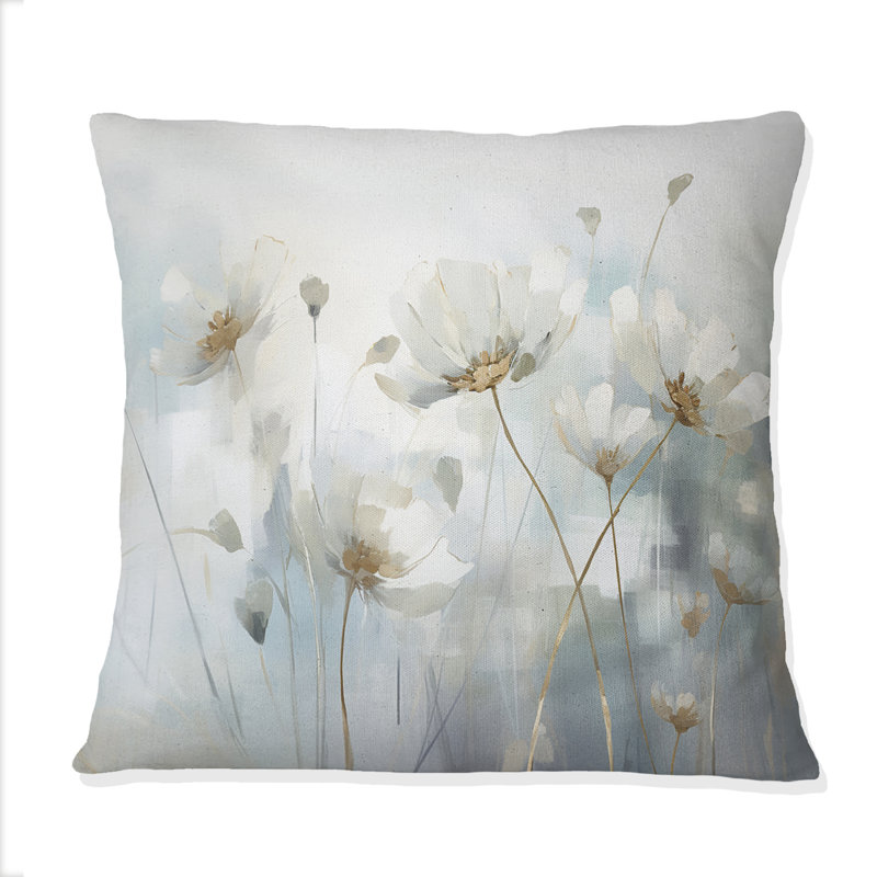 Coussin Blue Botanical Oasis III - Abstract Botanicals