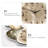 Milky White Irregular Stone Patterned Pendant Wall Clock