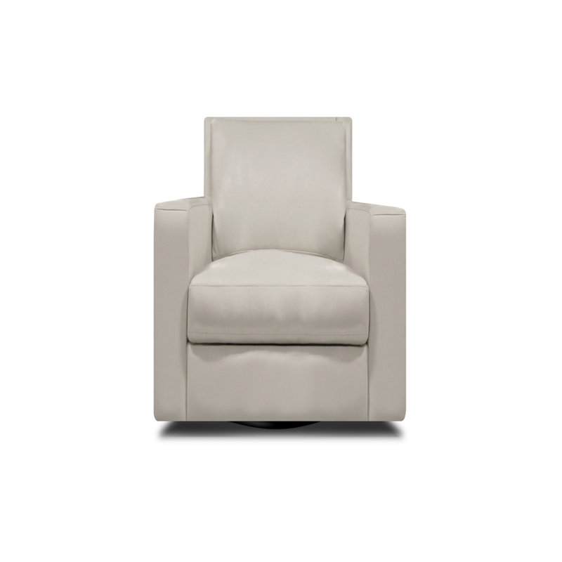 Sterne Leather Swivel Armchair