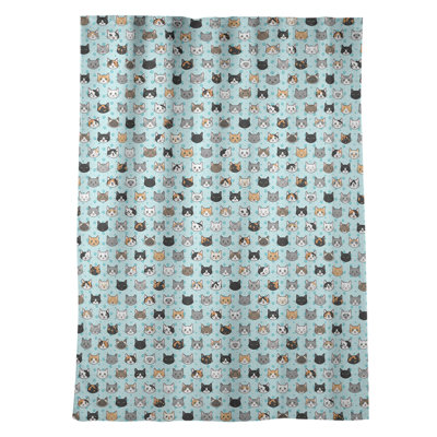 Avicia Sateen Room Darkening Curtain Single Panel