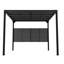 Pergola d'extérieur en acier galvanisé 9,8 pi x 8,2 pi x 7,9 pi-131299418