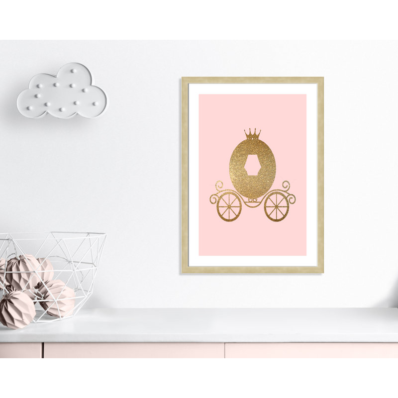 Fairy Tale Fairytale 3, impression sur papier, H 36,5 po x l 26,5 po x P 0,63 po, Encadré plat champagne