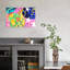 Spring Evening Flora Abstract Colorful Modern Flower Nature Wall Art Print 1 Piece Wrapped Canvas Wall Art-849214060