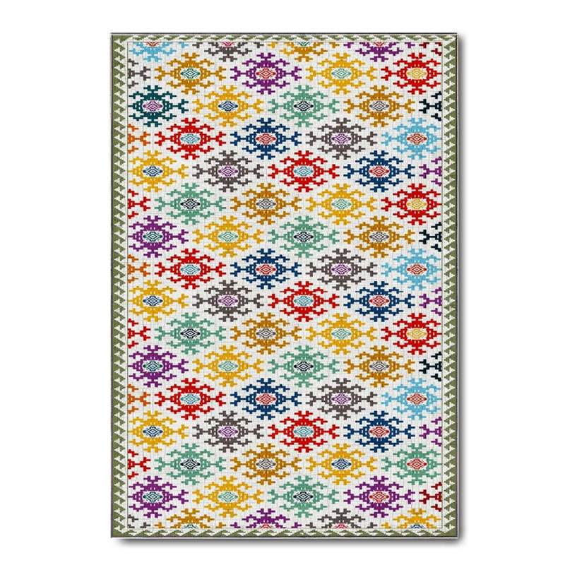 Tapis en coton Kya, Rectangle 3 pi 11 po x 5 pi 11 po