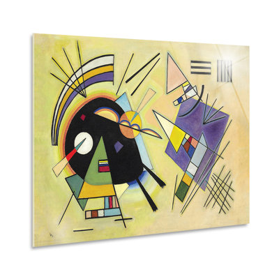 Black And Purple by Vassily Kandinsky - No Frame Print