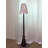 French Vintage-Style Solid Wood & Fabric Floor Lamp-118575445