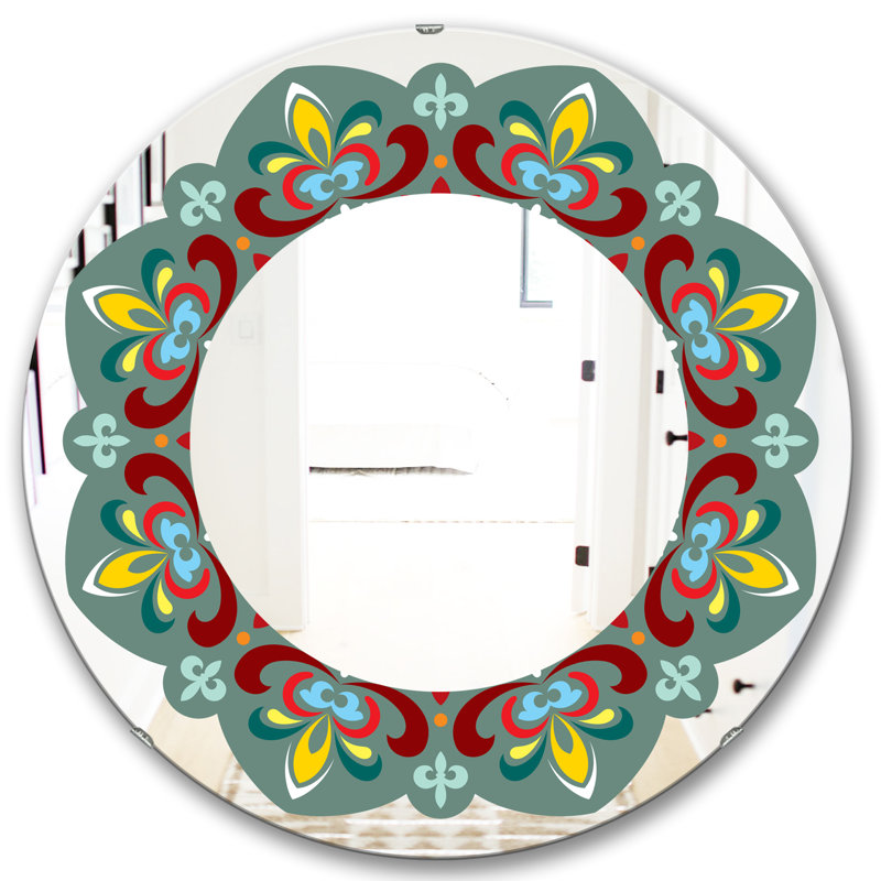 Miroir Fleur De Lis, H 23,6 po x l 23,6 po