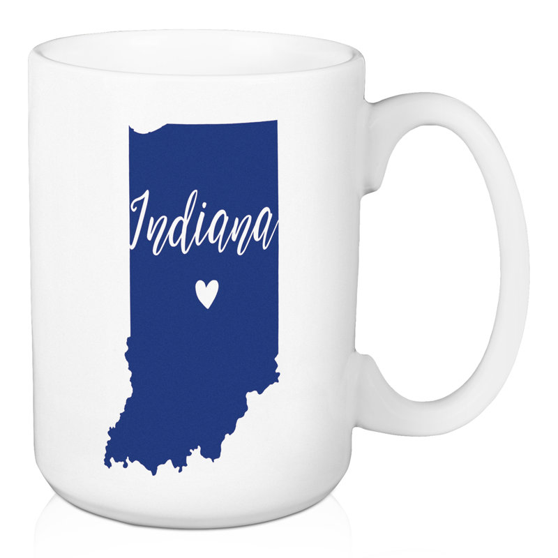 Tasse à café Fregoso Indiana State Pride Indianapolis Love