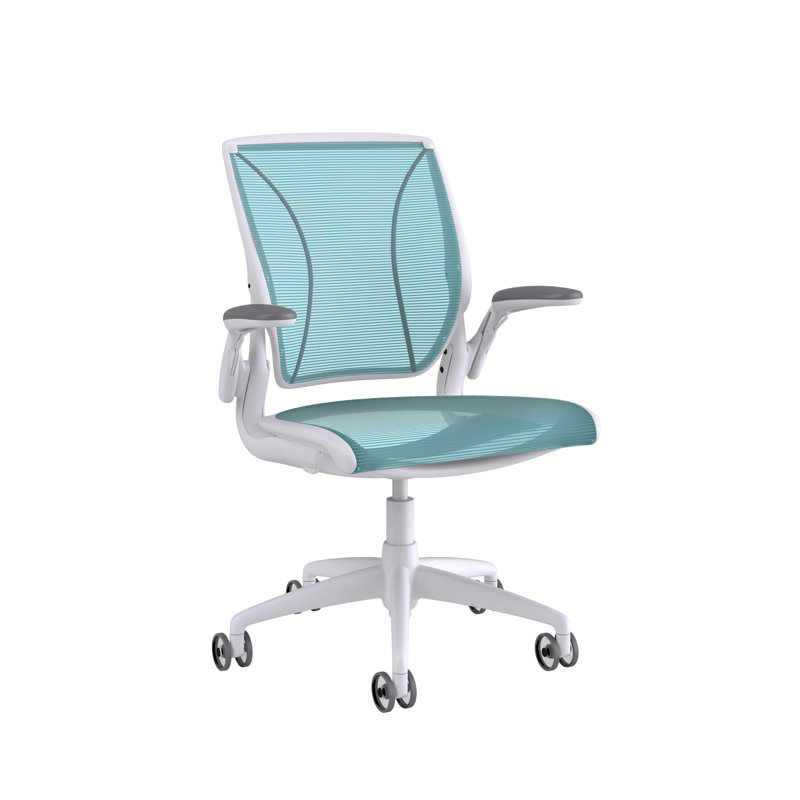 World Mesh Task Chair, White, Adjustable, White