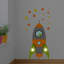 Blast Off Space Rocket Wall Sticker-1223760986-1223760984