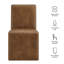 Chaise d'appoint en cuir Emory-117628606