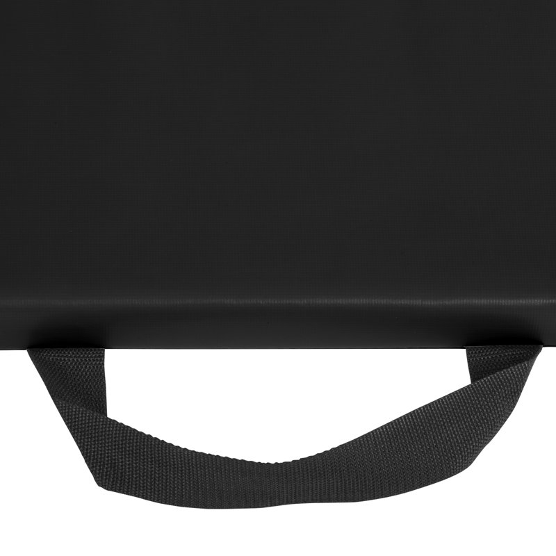 Tapis d'exercice pliable 2 pi x 6 pi, Noir
