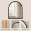 Miroir mural décoratif rond vintage en forme d'arche-159698420