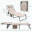 Folding Chaise Lounge Chair with Thick Cushion and 4?Position Reclining Back-64886165