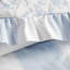 Ensemble de literie bleu pour lit double et queen, couette à volants en microfibre pour chambre à coucher