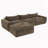 Compressed Sofa with High Density Foam-1296917959