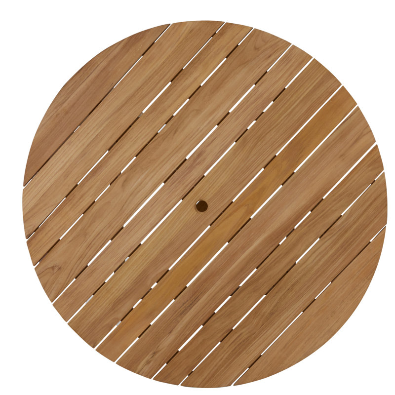 Paige Outdoor Dining Table, Natural Teak