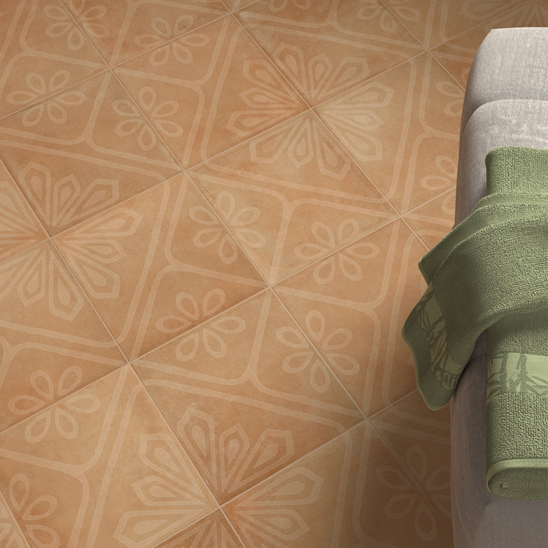 Carreau de porcelaine mat 8 po x 8 po Camarada, Cotto