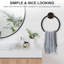 Porte-serviettes pour salle de bain mural 2 paquets d'anneau à serviette crochet à visser en acier inoxydable pour salle de bain bronze huilé-127889559