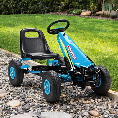 43,3 x 24 x 24,4 po Blue Pp and Steel Ride-On Cars for Space