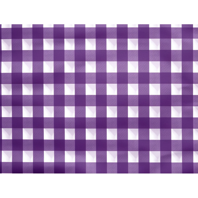 Gingham Comforter, King Comforter, Purple/Silver