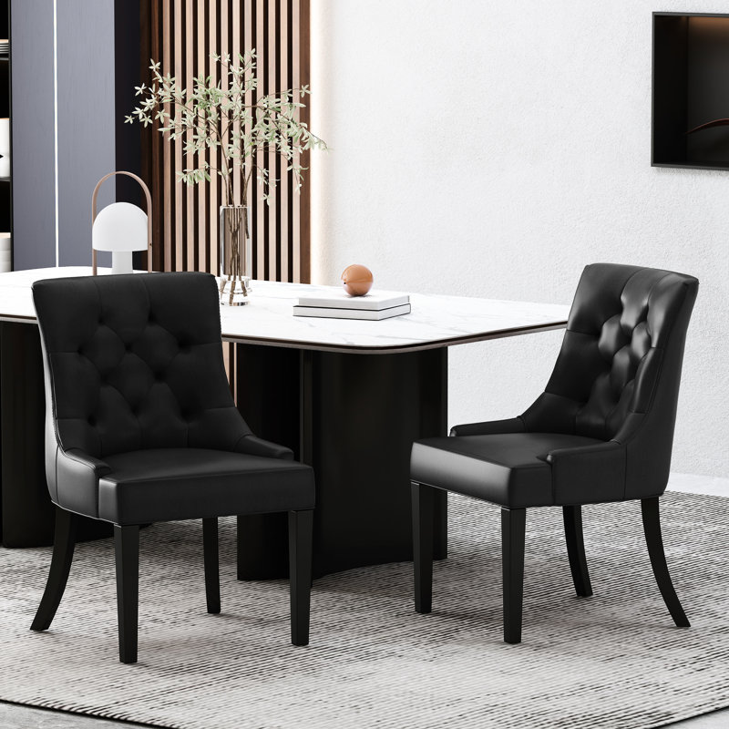 Chaises de salle à manger Diamond Stitch (2)