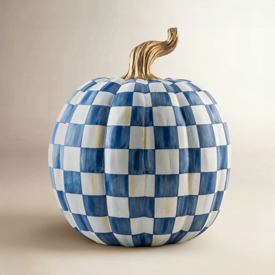 Check Pumpkin Holiday Accent