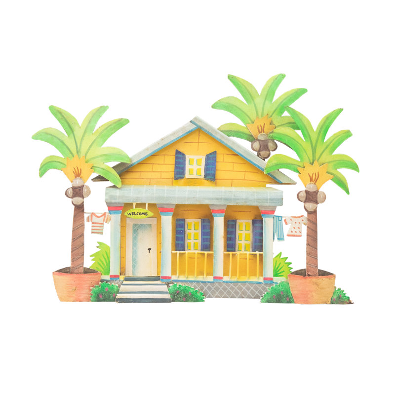 Caribbean House - jaune