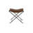 Nardone Genuine Leather Seat Accent Stool, Set Of Two