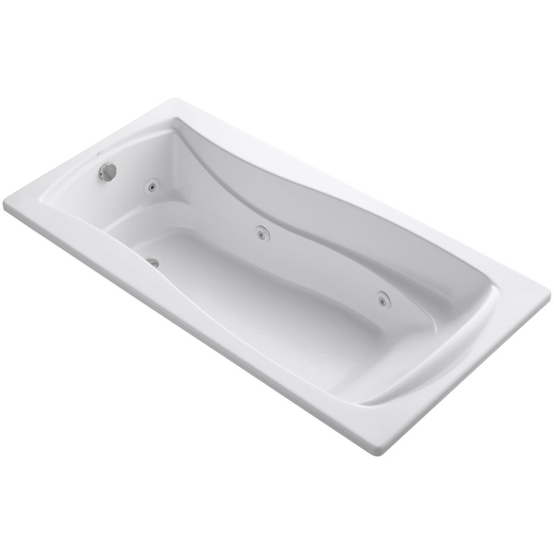Mariposa 72" x 36" Whirpool Bathtub, White