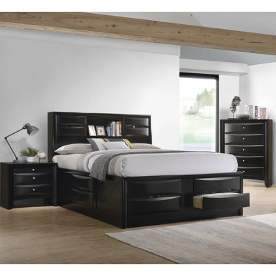 Lit plateforme avec rangement Havran
