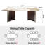 Ensemble de table de salle à manger moderne en pierre frittée avec 8 chaises en similicuir-1492492036-1492492038
