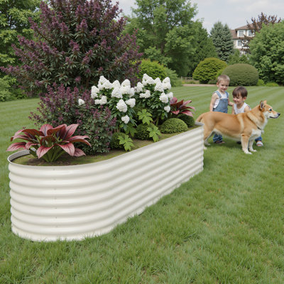 Lit de jardin surélevé modulaire en acier galvanisé 8x2x2FT