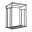 Brayla 110cm W x 70cm D Metal Log Store