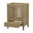 Bathroom Vanity Without Sink, Base Only, Rattan Cabinet With Doors And Drawer, Solid Frame And MDF Board