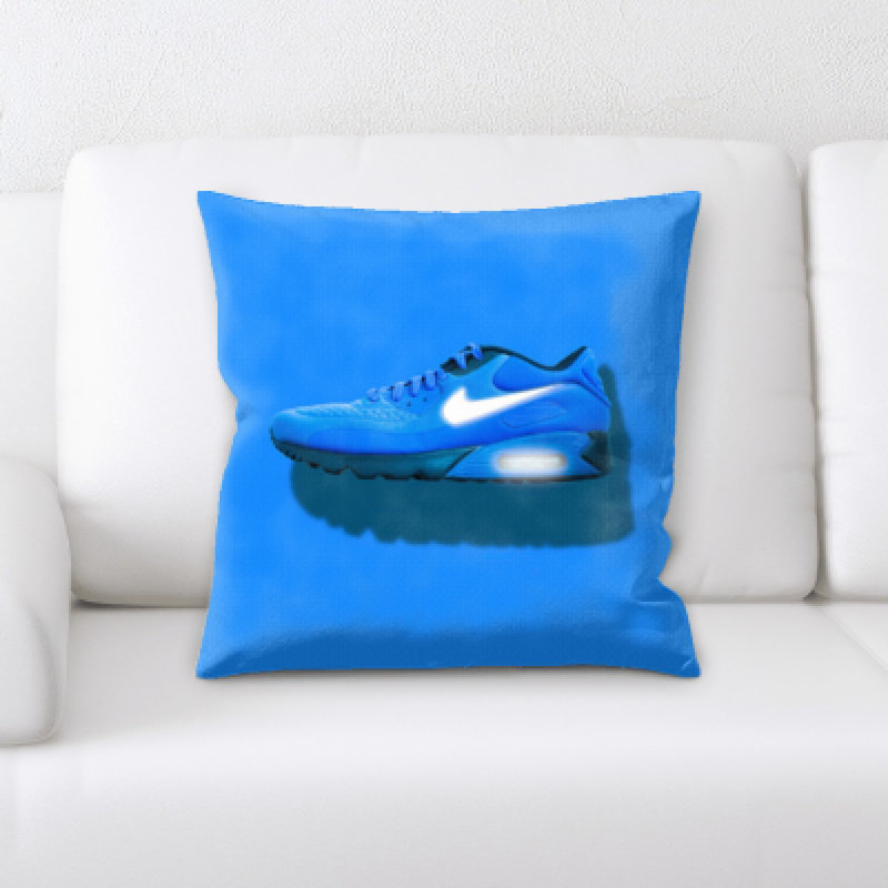 Coussin chaussure sur fond