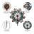 Prins 75"H Kinetic Metal Wind Spinner with Copper and Verdigris Leaves