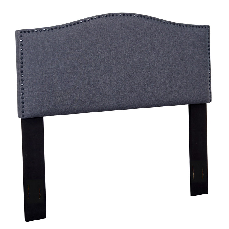 Mudd Upholstered Panel Headboard, Dark Gray